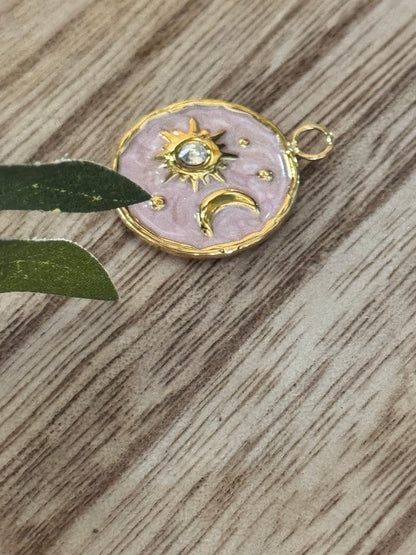 Sun and moon pendant