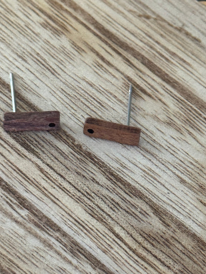 Wooden bar Earrings